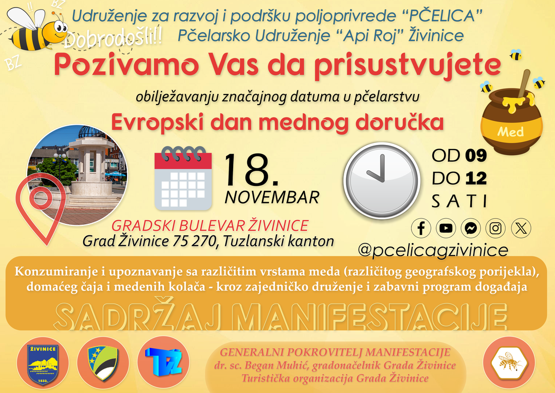 Evropski dan mednog doručka u Živinicama